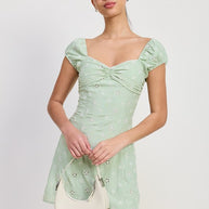 MIX MEDIA MINI RUCHED DRESS-Emory Park-[option4]-[option5]-[option6]-[option7]-[option8]-Shop-Boutique-Clothing-for-Women-Online