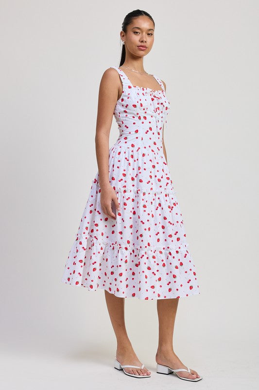 POPLIN MIDI A LINE DRESS-Emory Park-[option4]-[option5]-[option6]-[option7]-[option8]-Shop-Boutique-Clothing-for-Women-Online