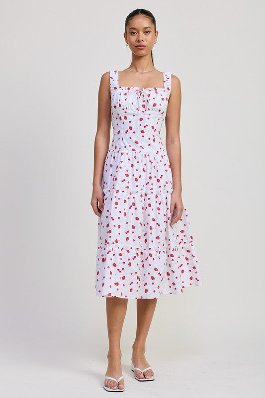 POPLIN MIDI A LINE DRESS-Emory Park-[option4]-[option5]-[option6]-[option7]-[option8]-Shop-Boutique-Clothing-for-Women-Online