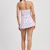 POPLIN PRINT MINI SKIRT WITH RIBBON TRIM-Emory Park-[option4]-[option5]-[option6]-[option7]-[option8]-Shop-Boutique-Clothing-for-Women-Online