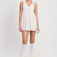 MINI FLORAL BABYDOLL PUFF STRAPS DRESS-Emory Park-[option4]-[option5]-[option6]-[option7]-[option8]-Shop-Boutique-Clothing-for-Women-Online