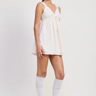 MINI FLORAL BABYDOLL PUFF STRAPS DRESS-Emory Park-[option4]-[option5]-[option6]-[option7]-[option8]-Shop-Boutique-Clothing-for-Women-Online