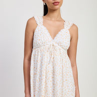 MINI FLORAL BABYDOLL PUFF STRAPS DRESS-Emory Park-[option4]-[option5]-[option6]-[option7]-[option8]-Shop-Boutique-Clothing-for-Women-Online