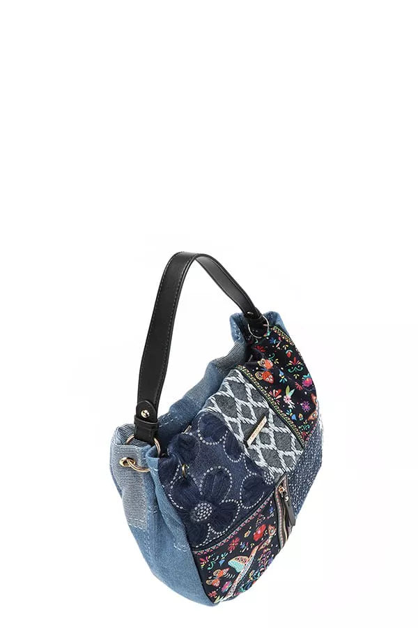 Nicole Lee USA Bosque De Amor Denim Hobo Bag-Bags-Trendsi-[option4]-[option5]-[option6]-[option7]-[option8]-Shop-Boutique-Clothing-for-Women-Online