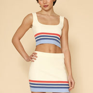 Retro striped two piece knit skirt set-Miss Sparkling-CREAM MULTI-S-[option4]-[option5]-[option6]-[option7]-[option8]-Shop-Boutique-Clothing-for-Women-Online
