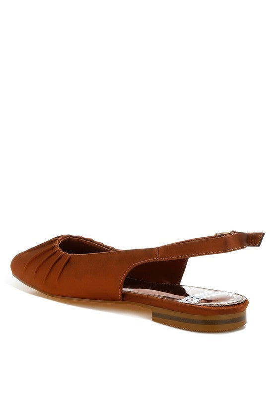 Cheeni Satin Square Toe Flat Slingbacks-Rag Company-[option4]-[option5]-[option6]-[option7]-[option8]-Shop-Boutique-Clothing-for-Women-Online