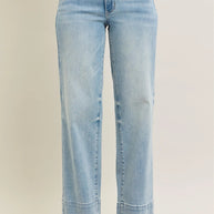 Judy Blue Release Hem Wide Leg Jeans-Trendsi-[option4]-[option5]-[option6]-[option7]-[option8]-Shop-Boutique-Clothing-for-Women-Online