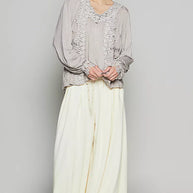 POL Floral Embroidery Woven Top with Lace Trim-Blouses-Trendsi-[option4]-[option5]-[option6]-[option7]-[option8]-Shop-Boutique-Clothing-for-Women-Online