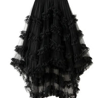 Ruffle tiered skirt-Miss Sparkling-Black-S-[option4]-[option5]-[option6]-[option7]-[option8]-Shop-Boutique-Clothing-for-Women-Online