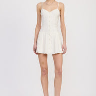 SPAGHETTI STRAP PLEATED MINI DRESS-Emory Park-[option4]-[option5]-[option6]-[option7]-[option8]-Shop-Boutique-Clothing-for-Women-Online