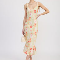 PRINTED SATIN MIDI DRESS WITH SCOOP NECK-Emory Park-[option4]-[option5]-[option6]-[option7]-[option8]-Shop-Boutique-Clothing-for-Women-Online