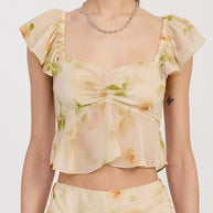 SQUARED NECK TOP WITH CAP SLEEVES-Emory Park-[option4]-[option5]-[option6]-[option7]-[option8]-Shop-Boutique-Clothing-for-Women-Online