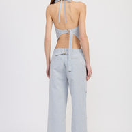 CINCHED TWILL PANTS WITH WIDE LEG-Emory Park-[option4]-[option5]-[option6]-[option7]-[option8]-Shop-Boutique-Clothing-for-Women-Online