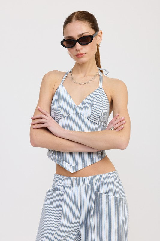 CINCHED TWILL PANTS WITH WIDE LEG-Emory Park-[option4]-[option5]-[option6]-[option7]-[option8]-Shop-Boutique-Clothing-for-Women-Online