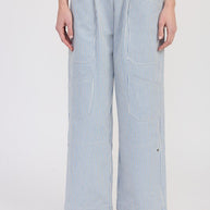 CINCHED TWILL PANTS WITH WIDE LEG-Emory Park-[option4]-[option5]-[option6]-[option7]-[option8]-Shop-Boutique-Clothing-for-Women-Online