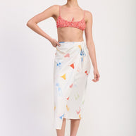 PRINTED SATIN MIDI SKIRT WITH SIDE RUCHE-Emory Park-[option4]-[option5]-[option6]-[option7]-[option8]-Shop-Boutique-Clothing-for-Women-Online