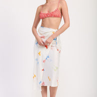 PRINTED SATIN MIDI SKIRT WITH SIDE RUCHE-Emory Park-[option4]-[option5]-[option6]-[option7]-[option8]-Shop-Boutique-Clothing-for-Women-Online