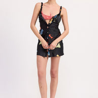 SATIN BUTTON UP BIAS CUT MINI DRESS-Emory Park-[option4]-[option5]-[option6]-[option7]-[option8]-Shop-Boutique-Clothing-for-Women-Online