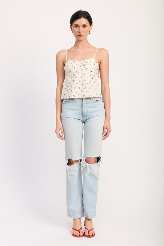 FLORAL SWEETHEART CAMI TOP-Emory Park-[option4]-[option5]-[option6]-[option7]-[option8]-Shop-Boutique-Clothing-for-Women-Online