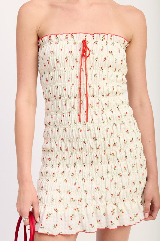 FLORAL SMOCKED TUBE DRESS-Emory Park-[option4]-[option5]-[option6]-[option7]-[option8]-Shop-Boutique-Clothing-for-Women-Online