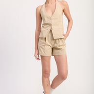 HIGH WAISTED PLEATED SHORTS-Emory Park-[option4]-[option5]-[option6]-[option7]-[option8]-Shop-Boutique-Clothing-for-Women-Online