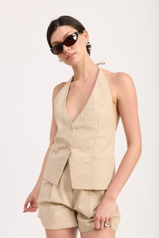 HIGH WAISTED PLEATED SHORTS-Emory Park-[option4]-[option5]-[option6]-[option7]-[option8]-Shop-Boutique-Clothing-for-Women-Online