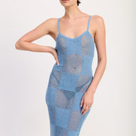 CONTRASTED MIDI SHEER DRESS-Emory Park-[option4]-[option5]-[option6]-[option7]-[option8]-Shop-Boutique-Clothing-for-Women-Online
