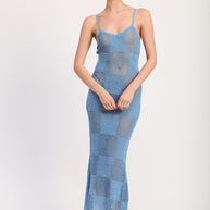 CONTRASTED MIDI SHEER DRESS-Emory Park-[option4]-[option5]-[option6]-[option7]-[option8]-Shop-Boutique-Clothing-for-Women-Online