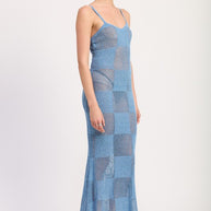 CONTRASTED MIDI SHEER DRESS-Emory Park-[option4]-[option5]-[option6]-[option7]-[option8]-Shop-Boutique-Clothing-for-Women-Online