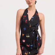 WRAPPED HALTER NECK MINI DRESS-Emory Park-[option4]-[option5]-[option6]-[option7]-[option8]-Shop-Boutique-Clothing-for-Women-Online