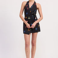 WRAPPED HALTER NECK MINI DRESS-Emory Park-[option4]-[option5]-[option6]-[option7]-[option8]-Shop-Boutique-Clothing-for-Women-Online