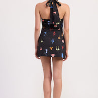 WRAPPED HALTER NECK MINI DRESS-Emory Park-[option4]-[option5]-[option6]-[option7]-[option8]-Shop-Boutique-Clothing-for-Women-Online