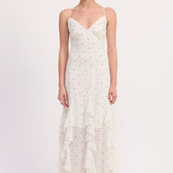 RUFFLED WRAP MAXI DRESS WITH CROSS BACK-Emory Park-[option4]-[option5]-[option6]-[option7]-[option8]-Shop-Boutique-Clothing-for-Women-Online