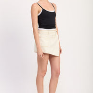 ASYMMETRICAL FOLD OVER DENIM SKORT-Emory Park-[option4]-[option5]-[option6]-[option7]-[option8]-Shop-Boutique-Clothing-for-Women-Online
