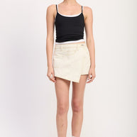 ASYMMETRICAL FOLD OVER DENIM SKORT-Emory Park-[option4]-[option5]-[option6]-[option7]-[option8]-Shop-Boutique-Clothing-for-Women-Online
