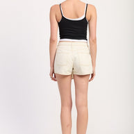 ASYMMETRICAL FOLD OVER DENIM SKORT-Emory Park-[option4]-[option5]-[option6]-[option7]-[option8]-Shop-Boutique-Clothing-for-Women-Online