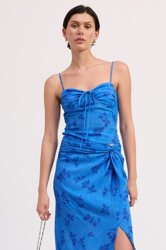 FLORAL CORSET STYLE TOP WITH SPAGHETTI STRAPS-Emory Park-[option4]-[option5]-[option6]-[option7]-[option8]-Shop-Boutique-Clothing-for-Women-Online