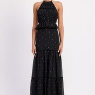 TIERED RUFFLE MIDI SKIRT-Emory Park-BLACK POLKA DOT-S-[option4]-[option5]-[option6]-[option7]-[option8]-Shop-Boutique-Clothing-for-Women-Online