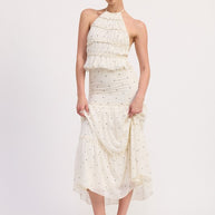 TIERED RUFFLE MIDI SKIRT-Emory Park-BLACK WHITE POLKA-S-[option4]-[option5]-[option6]-[option7]-[option8]-Shop-Boutique-Clothing-for-Women-Online