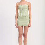 MINI GINGHAM SKIRT WITH POCKETS-Emory Park-[option4]-[option5]-[option6]-[option7]-[option8]-Shop-Boutique-Clothing-for-Women-Online