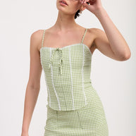 MINI GINGHAM SKIRT WITH POCKETS-Emory Park-[option4]-[option5]-[option6]-[option7]-[option8]-Shop-Boutique-Clothing-for-Women-Online