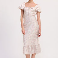 FLORAL PUFF SLEEVE MIDI DRESS-Emory Park-[option4]-[option5]-[option6]-[option7]-[option8]-Shop-Boutique-Clothing-for-Women-Online