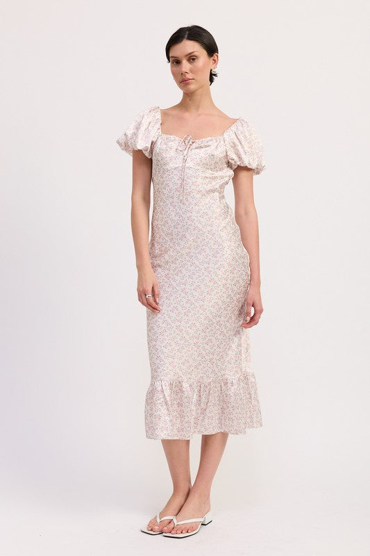 FLORAL PUFF SLEEVE MIDI DRESS-Emory Park-[option4]-[option5]-[option6]-[option7]-[option8]-Shop-Boutique-Clothing-for-Women-Online