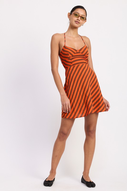 STRAPPY BACK BIAS CUT MINI DRESS-Emory Park-[option4]-[option5]-[option6]-[option7]-[option8]-Shop-Boutique-Clothing-for-Women-Online