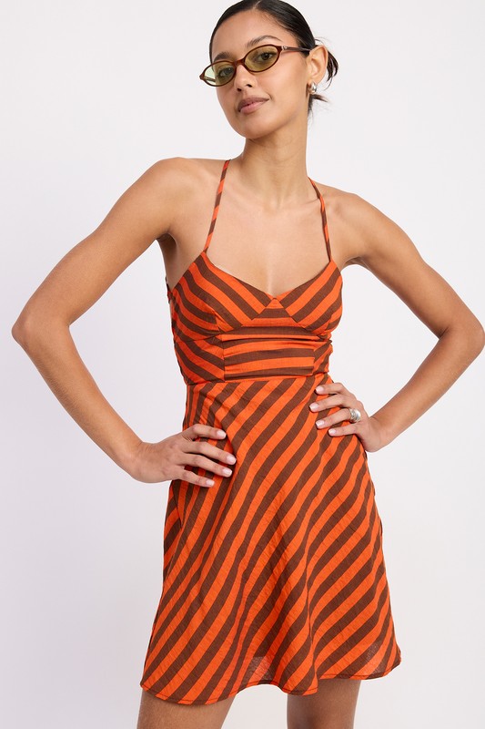 STRAPPY BACK BIAS CUT MINI DRESS-Emory Park-[option4]-[option5]-[option6]-[option7]-[option8]-Shop-Boutique-Clothing-for-Women-Online