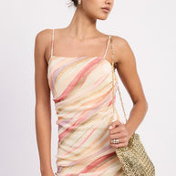 RUCHED MESH MIDI DRESS WITH ADJUSTABLE STRAPS-Emory Park-[option4]-[option5]-[option6]-[option7]-[option8]-Shop-Boutique-Clothing-for-Women-Online