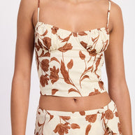 RUCHED FLORAL SWEETHEART CROP TOP-Emory Park-[option4]-[option5]-[option6]-[option7]-[option8]-Shop-Boutique-Clothing-for-Women-Online