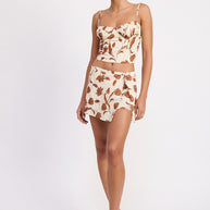 RUCHED FLORAL SWEETHEART CROP TOP-Emory Park-[option4]-[option5]-[option6]-[option7]-[option8]-Shop-Boutique-Clothing-for-Women-Online