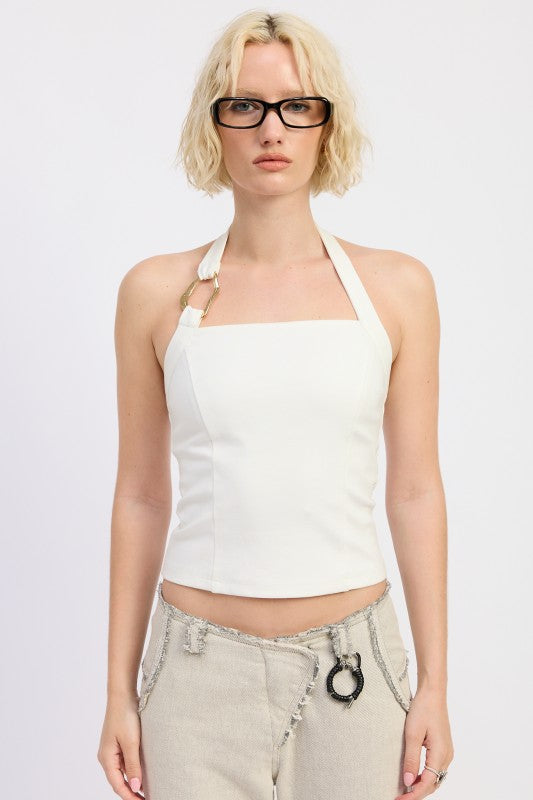 CHAIN LINK HALTER KNIT TOP-Emory Park-[option4]-[option5]-[option6]-[option7]-[option8]-Shop-Boutique-Clothing-for-Women-Online
