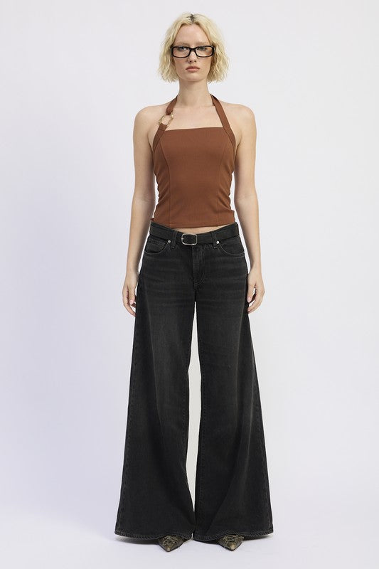 CHAIN LINK HALTER KNIT TOP-Emory Park-[option4]-[option5]-[option6]-[option7]-[option8]-Shop-Boutique-Clothing-for-Women-Online